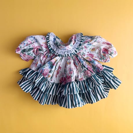 flower tops&pants outfit