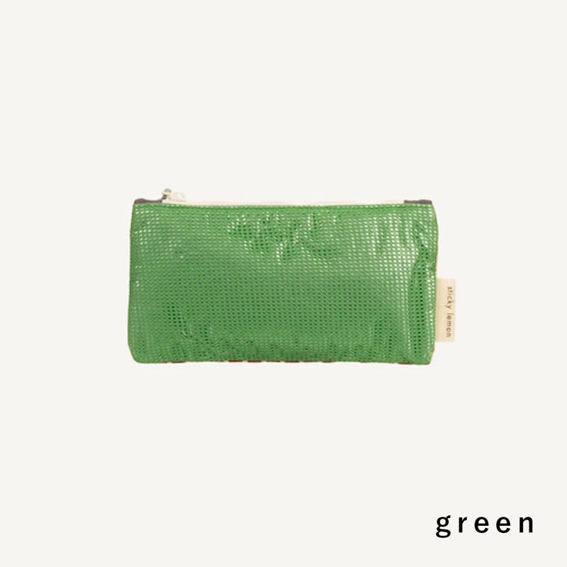 Sticky Lemon_Pencil case (green) | 2e CHESTS