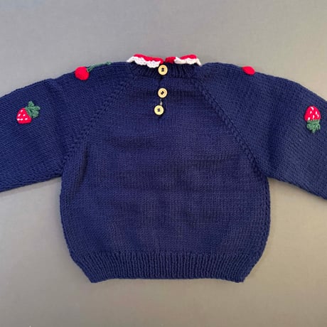 RKO_Cherry Sweater (GREY/NAVY) / 1-2,3-4,5-6years
