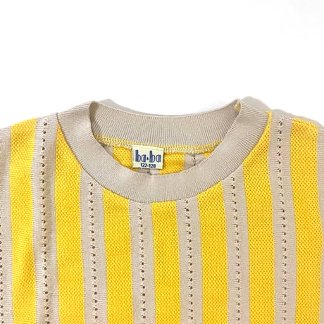 Ba*Ba kidswear_Knit Shirt (YELLOW,GREEN BLUE) / 5-6,7-8years