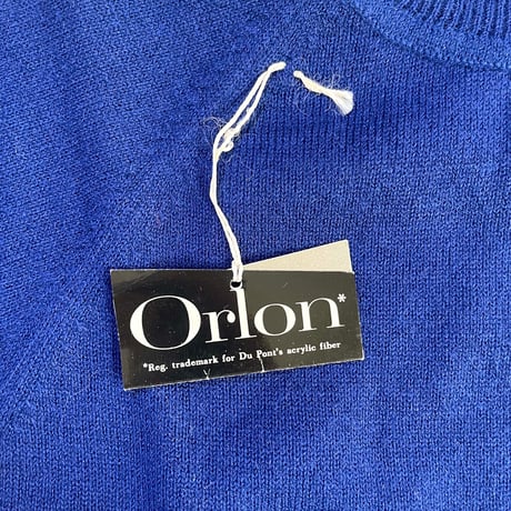 70s turtle neck knitting tops (dead stock) _BLUE / 6years