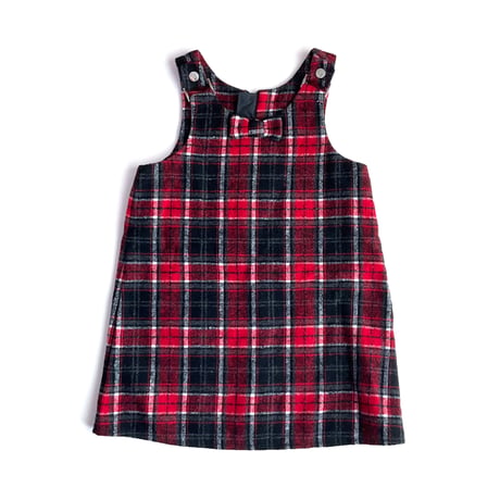 plaid dress (dead stock) / 18-23months