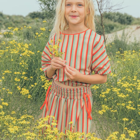 Ba*Ba kidswear_Skirt (RED STRIPE) / 104,116cm