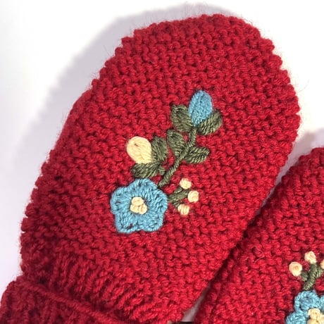 RKO_Mittens (GREY/GREEN/RED) / 1-2,3-4,5-6years