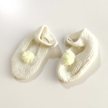 knitting hat&booties set (dead stock)