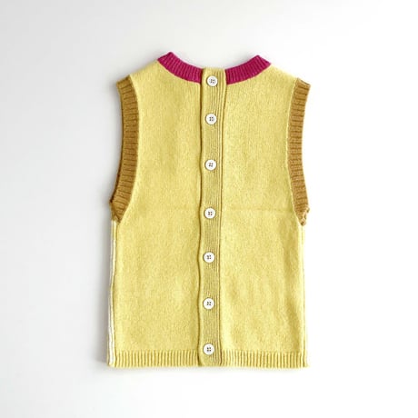 LIGNE NOIRE ENFANTS_ TARTAN DRESS (RED/Yellow) / 1,2,4years