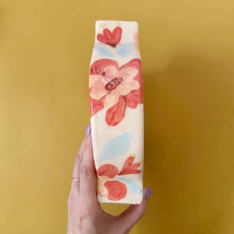 Celia Wood_SLAB VASES (yellow bird,pink bird)