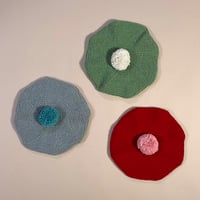 RKO_Beret Hat (GREY/RED) / 3-5years
