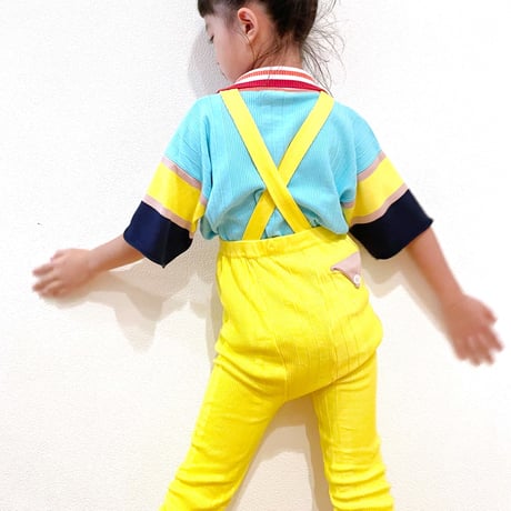 LIGNE NOIRE ENFANTS_ RELAX LEGGING (Yellow/Grey Melange) / 4years