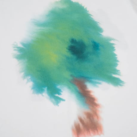 Wild Animals_UNISEX T-shirt (Donkey,Tree) / S