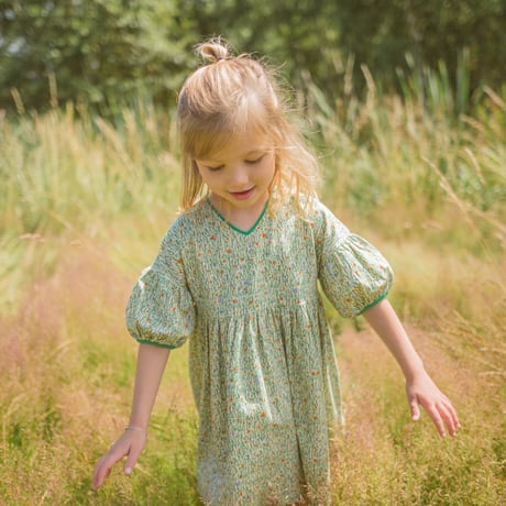 Ba*Ba kidswear_Dress (FLOWER FIELD) / 122cm