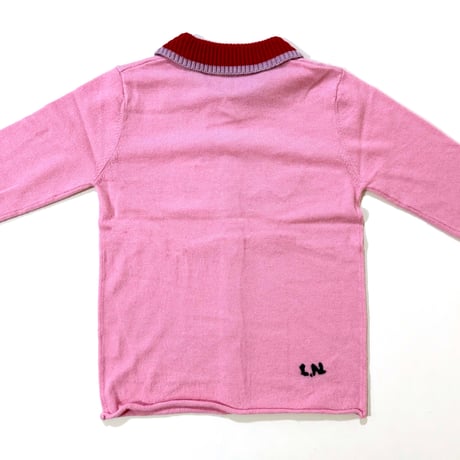 LIGNE NOIRE E._SHIRT (PINK,DARK GREEN) / 6years・120cm