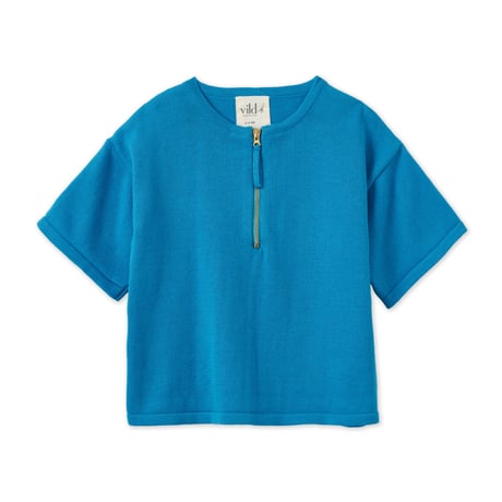 Vild-House of Little_KIMONO SHIRT (ARCHIPELAGO BLUE/DARK OCHRE) / 3-4,4-5,5-6years