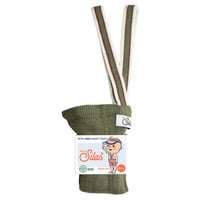SILLY Silas Shorty Tights Collection_Olive Striped