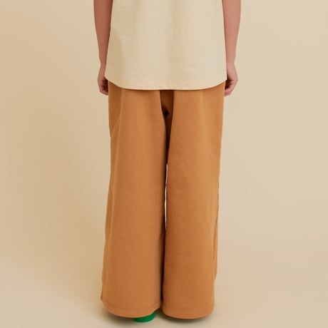 OXOX CLUB_EMBROIDERY WASHED WIDE-LEG PANTS / 86-92,110-116cm