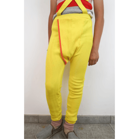 LIGNE NOIRE ENFANTS_ RELAX LEGGING (Yellow/Grey Melange) / 4years