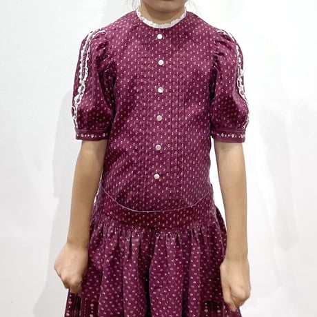70s flower handmade dress
