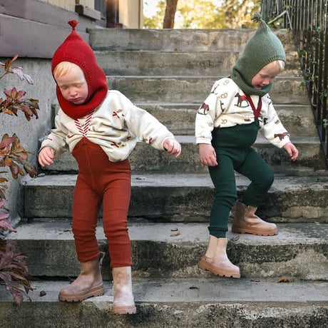 SILLY Silas Footless Collection_Cinnamon Christmas Patterned