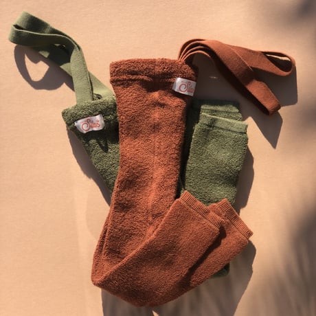 SILLY Silas Teddy Warmy Footless Collection_Cinnamon