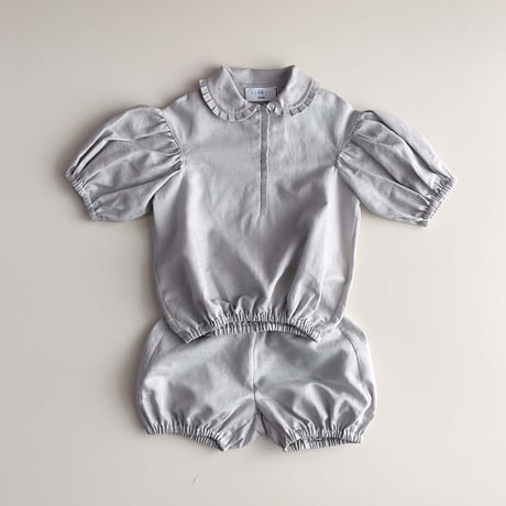 Eshvikids_LINEN SET (GREY/PINK) / 18-24months,3,4years
