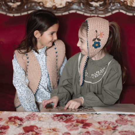 RKO_Floral Headband (BEIGE) / 3-5years