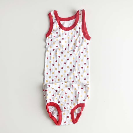 70s tank top&pants set (dead stock)