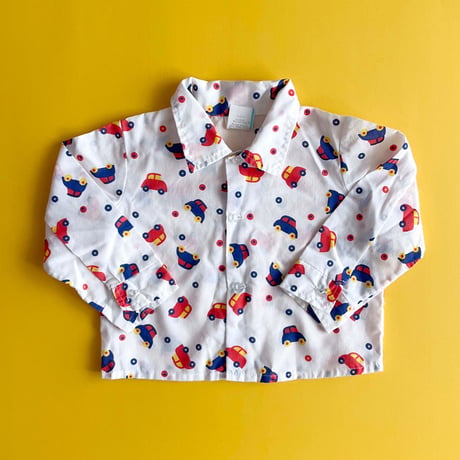 70s car blouse (dead stock) / 18months