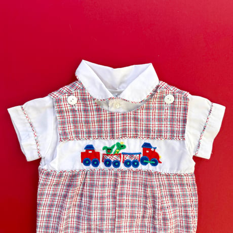 train romper&blouse outfit (dead stock) / 3-6months