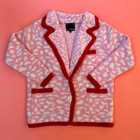 LIGNE NOIRE E._LEOPARD JACKET (SHOCK PINK) / 6years・120cm