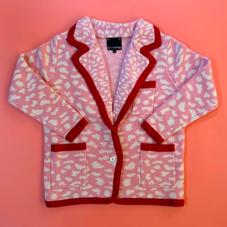 LIGNE NOIRE E._LEOPARD JACKET (SHOCK PINK) / 6years・120cm
