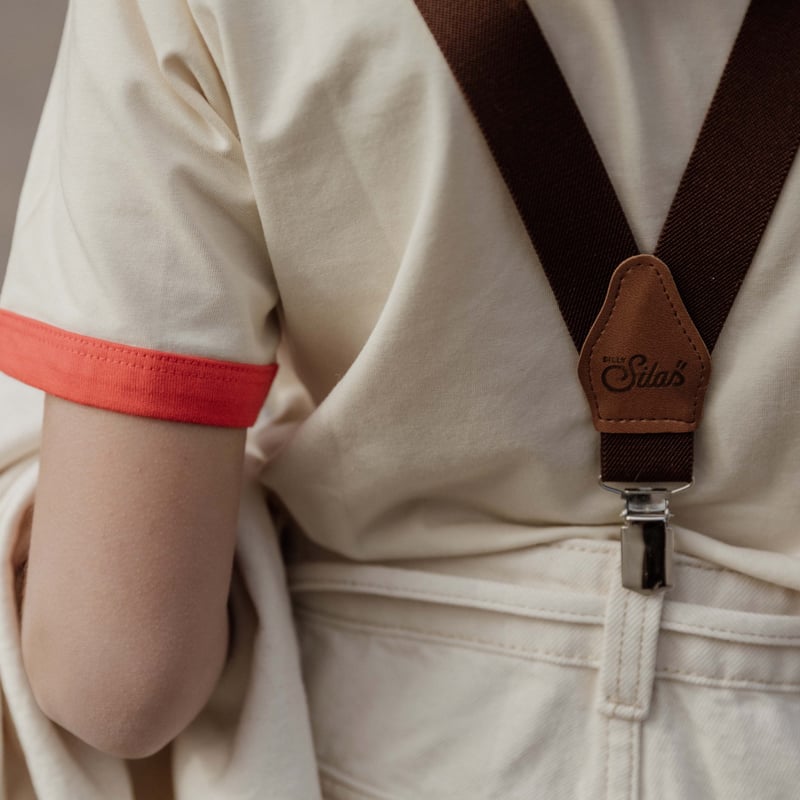 SILLY Silas Retro V braces_Sand Brown,Chocolate