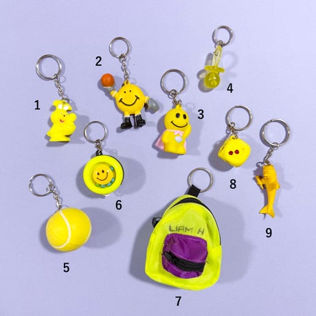 yellow key chain
