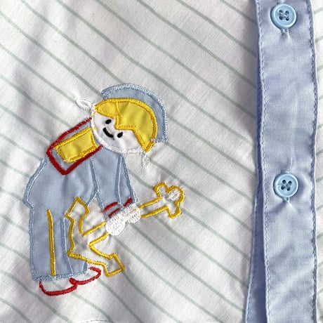 embroidery shirts&pants set (dead stock) /12months