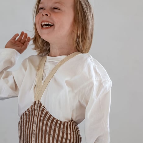 SILLY Silas Footless Collection_Granola×Cream Striped