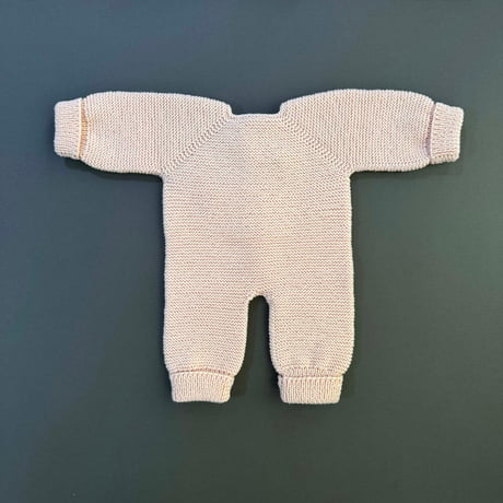 RKO_Cherry Romper (BEIGE/GREY) / 3-6,6-12months