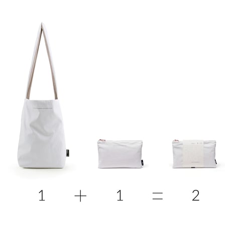 Tinne+Mia_feel good bag (Tyvek White,Happy Hopes)