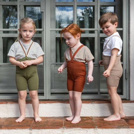 SILLY Silas Shorty Tights Collection_Olive Striped