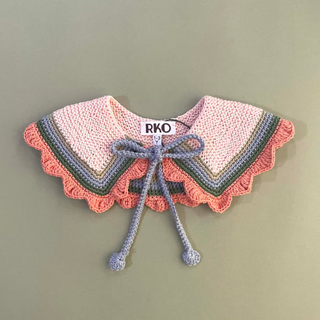 RKO_Cotton Collar (Peach,Grey) / 3-5,6-7years