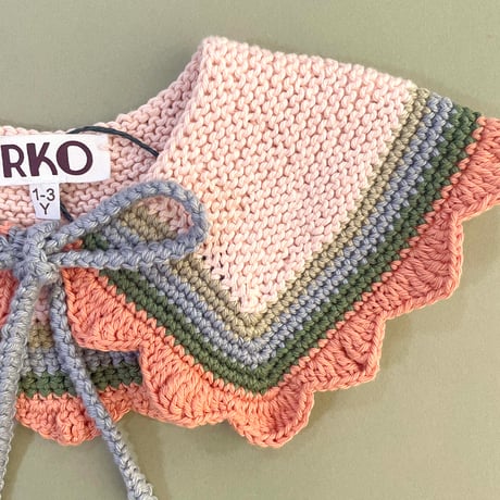 RKO_Cotton Collar (Peach,Grey) / 3-5,6-7years