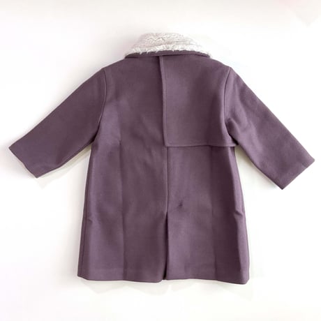Eshvikids_FOX FUR COAT (BURGUNDY/GREEN) / 3,4,5,6years