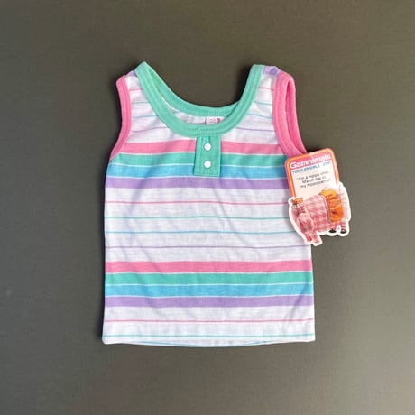 70s stripe tank top (dead stock) / 3years