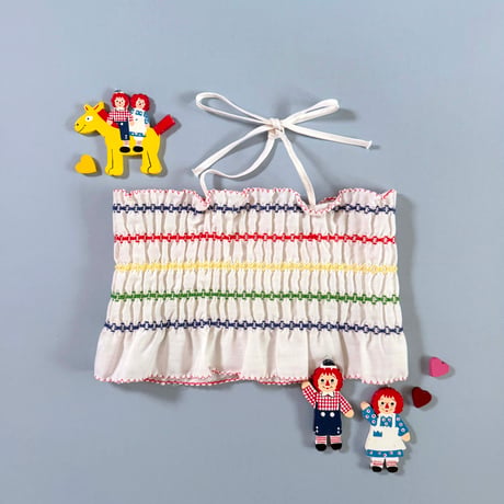 70s smocking tops / 4-6years