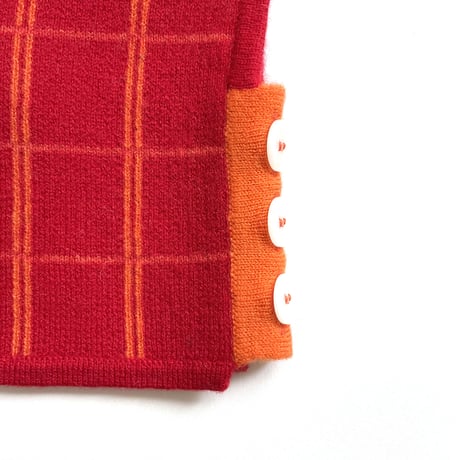 LIGNE NOIRE E._TARTAN HAT (PINK/RED)