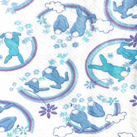 rabbit textile pajamas (dead stock) / 6months
