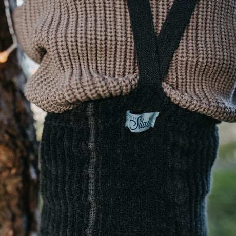 SILLY Silas Granny Teddy Warmy Footless Collection_Dark Grey Blend