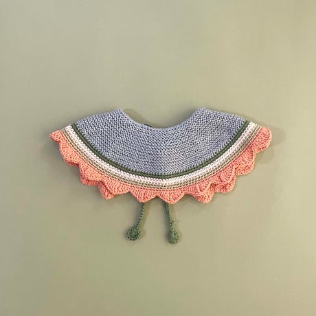 RKO_Cotton Collar (Peach,Grey) / 3-5,6-7years