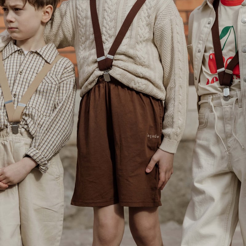 SILLY Silas Retro V braces_Sand Brown,Chocolate