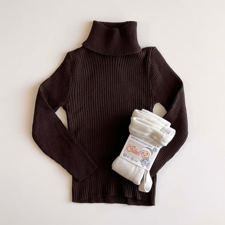 70s knitting turtle tops (dead stock)  / 66-71cm