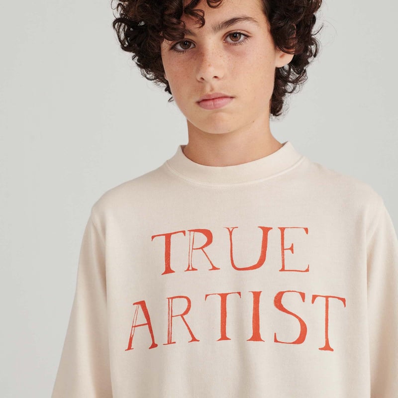 TRUE ARTIST_T-shirt (Oatmeal) / 6-7years | 2e C
