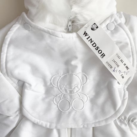 70s bear snowsuit (dead stock) _White / 3month